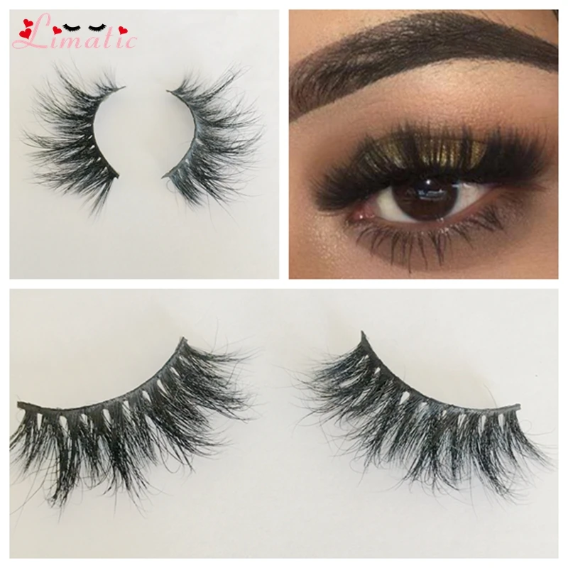 Искусственные норковые ресницы с перекрещивающимися полосками пушистые тонкие