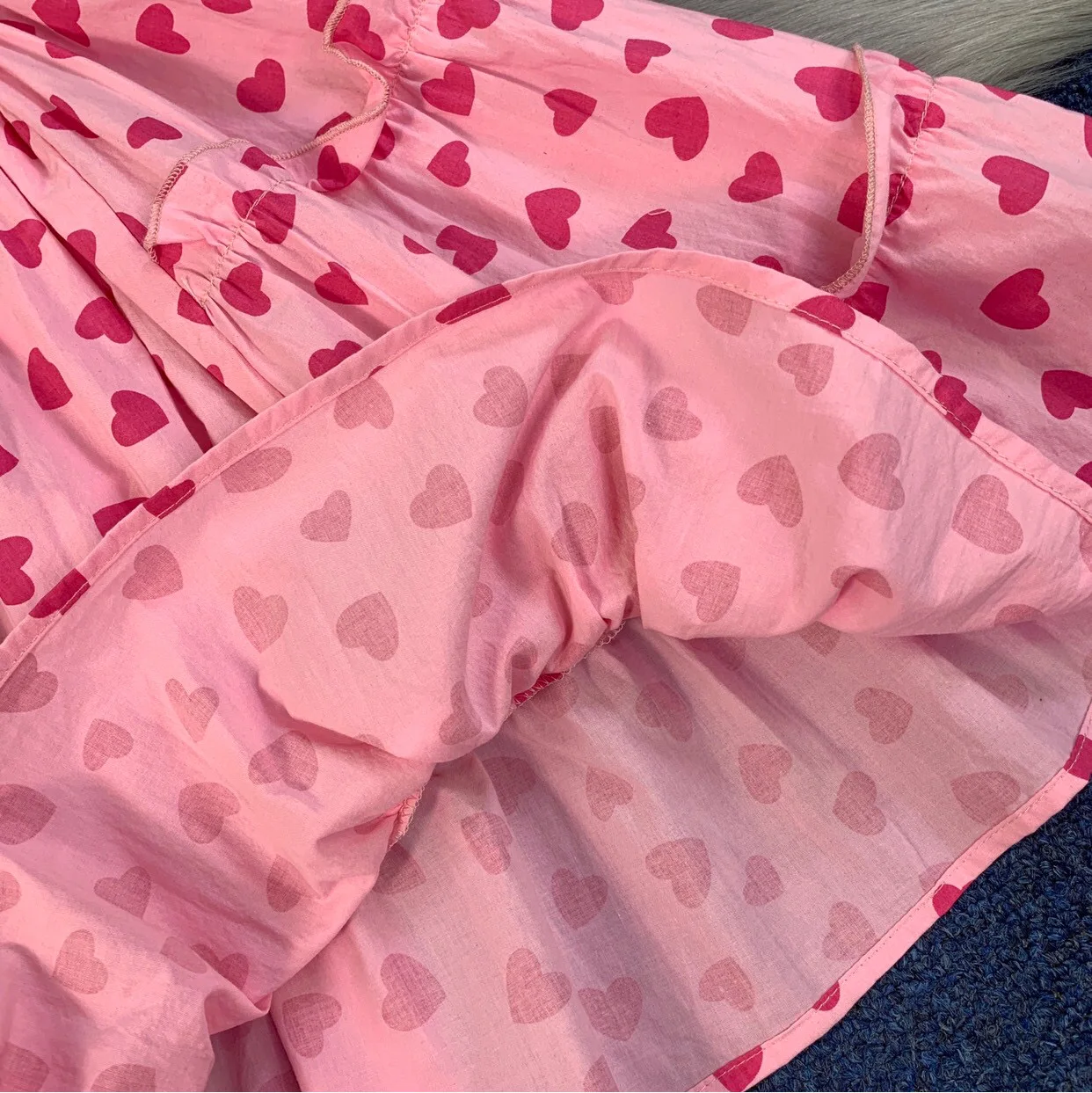 

2021 Summer top luxury brand bow Pure Cotton Pink square neck bubble sleeve pocket girls' dress Y