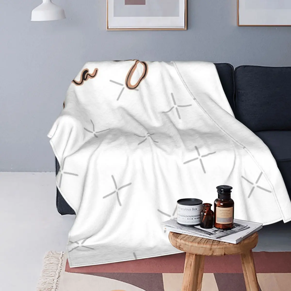 

Manta de office para cama, edredones a cuadros para sofra, manta Kawaii, ropa de cama de algodón
