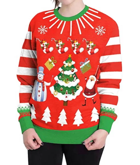 

Autumn winter new Christmas long sleeve Crew Neck Sweater Pullover