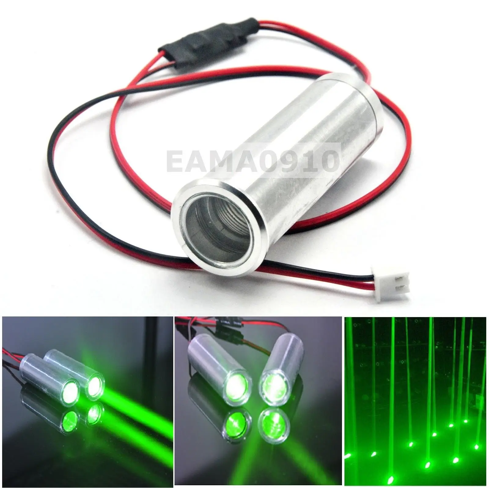 

1pc 3.6-4.2V 532nm 50mW Green Laser Module Dot Thick Beam Bar Stage Light 22x70