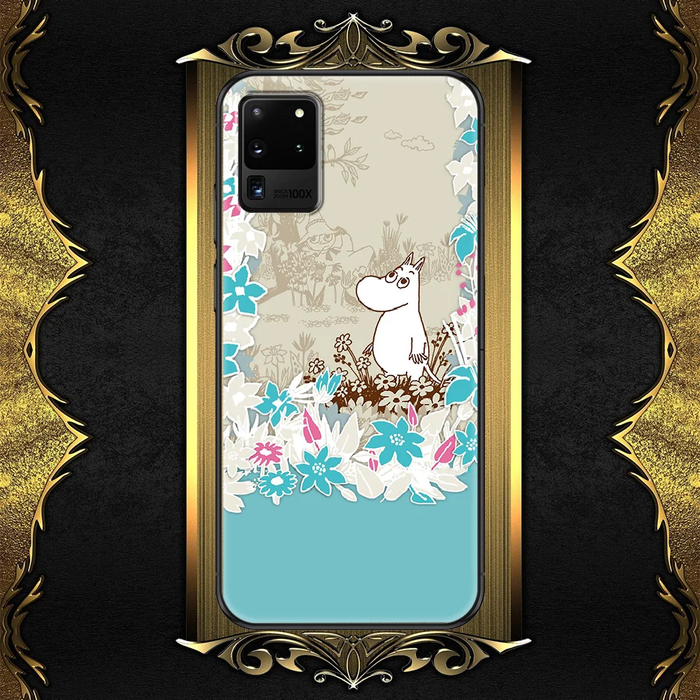

Cartoon moomines Phone case For Samsung Galaxy Note 4 8 9 10 20 S8 S9 S10 S10E S20 Plus UITRA Ultra black fashion prime art