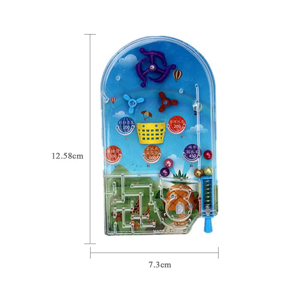 

Pocket Pinball Desktop Shooting Game Party Mini Puzzle Toy Peer Interaction Labyrinth Beads Ejection Child Kid Gift Random