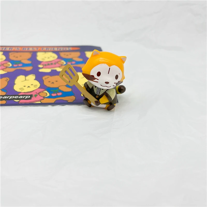 

1 шт. кавайная Милая наклейка на холодильник енота, кокос, плита, фигурка лучшего друга, модель игрушки, подарок для детей и взрослых