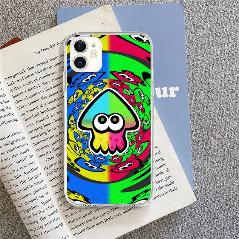 

splatoon 2 Gun machine game Phone Cases for iPhone 8 7 6 6S Plus X 5S SE 2020 XR 11 pro XS MAX 12 12Mini