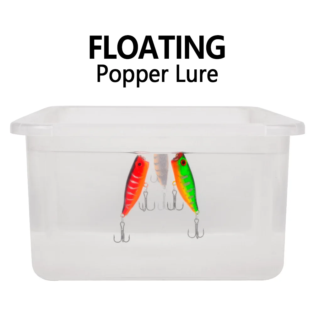 Popper плавающий Воблер для рыбной ловли 4 5 см 3 г рыболовная снасть воблер