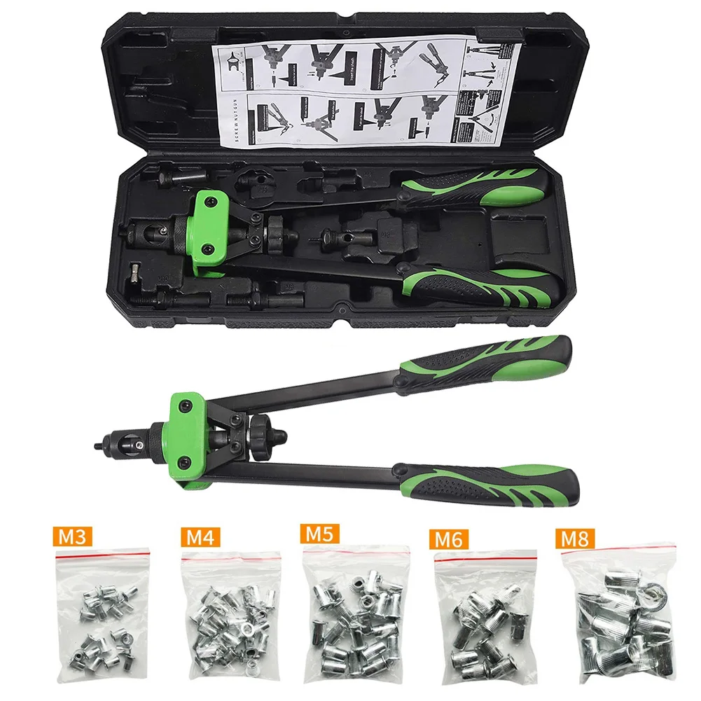 

Kie Hand Riveter Rivet Guns Nut Set Rivet Guns Tool Hand 14inch Box Guns