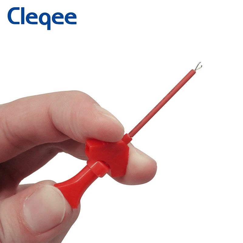 Cleqee P1511B 2 шт. SMD IC тестовый зажим с крючком зонд внутренний пружинный силиконовый
