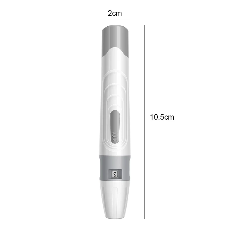 1pc Lancet Pen Lancing Device For Diabetics Blood Collect 5 Adjustable Depth Test Pen Blood Sampling Glucose Monitor Accessories images - 6