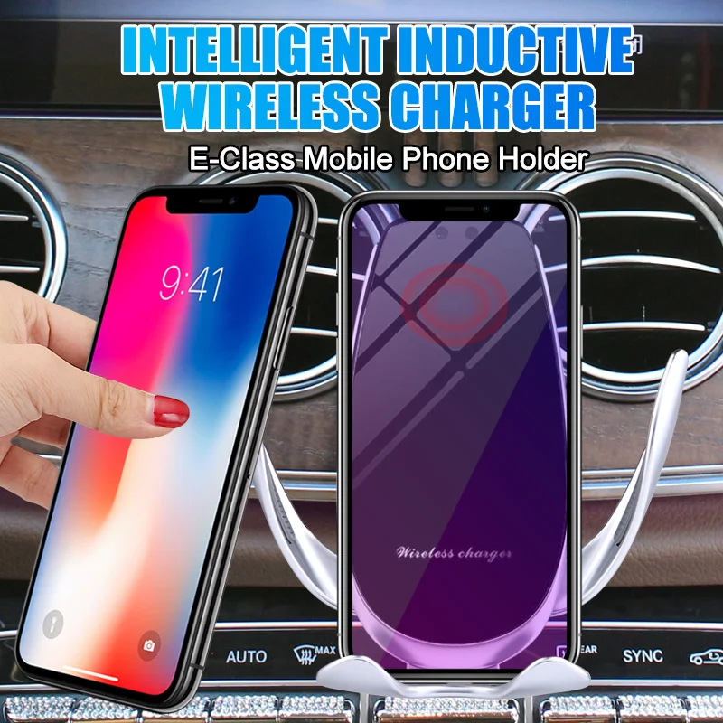 

Car Mobile Phone Holder for Mercedes Benz E Class W213 2017~2020 E-class E200 E300 E260 E180 AMG Charging Bracket Accessories
