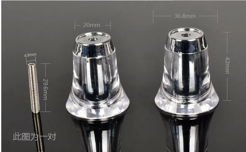 

10pcs Straight Shower Enclosure Handle Crystal handle