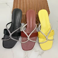 summer slippers womens large size flat bottom casual one line sandals and slippers summer beach slippers for womens slippers