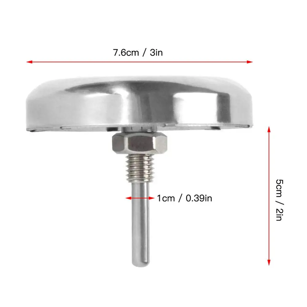 50 ~ 500 градусов термометр из нержавеющей стали для барбекю гриля измеритель