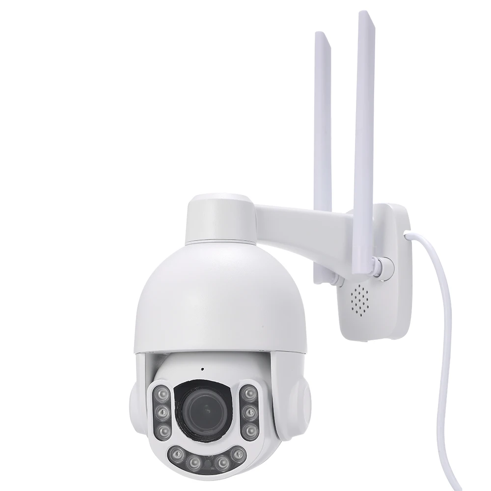 

2.0MP Wireless IP WiFi Camera Speed Dome PTZ HD Security Camera Outdoor Waterproof IP66 2.8-12mm 4X Optical Zoom Lens ONVIF P2P