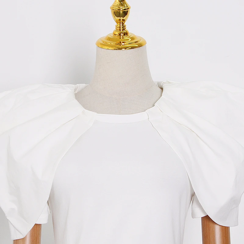 TWOTWINSTYLE повседневная женская футболка с круглым вырезом коротким рукавом