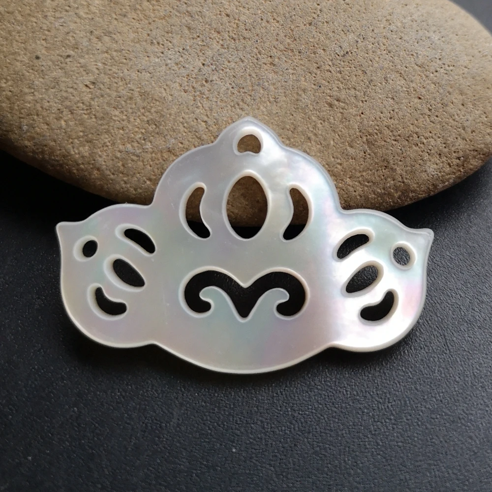 10 шт./лот натуральный полый цветок лотоса перламутровая раковина для ювелирных