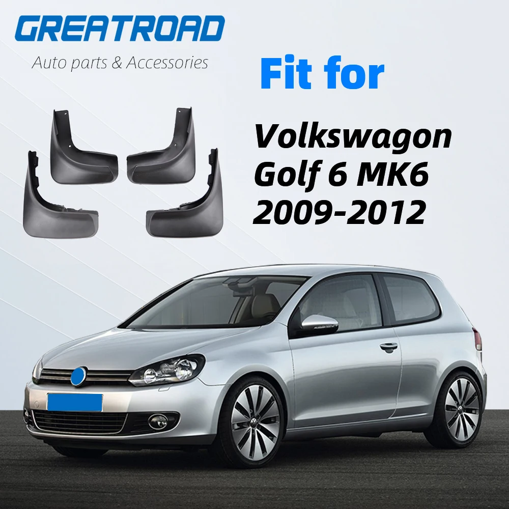 Для Volkswagen VW Golf 6 Mk6 2009 2010 2011 2012 Набор литых брызговиков Брызговики передние задние брызговики