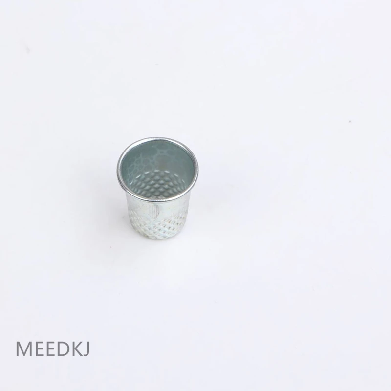 

10 pcs handmade silver metal thimble DIY finger protection sewing tool dedicated to sewing thread