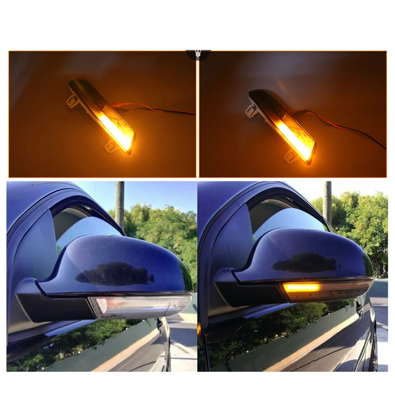 Для Volkswagen Динамический указатель поворота светодиодный индикатор зеркала