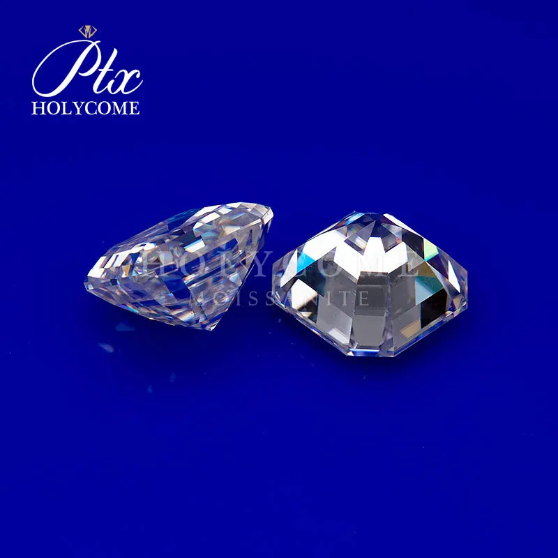 

1ct white color asscher cut 5.5x5.5mm loose moissanite diamond for sale