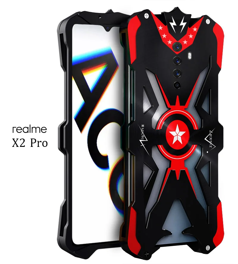 Для Realme X2 Pro оригинальный бампер и настоящее карбоновое волокно задняя крышка