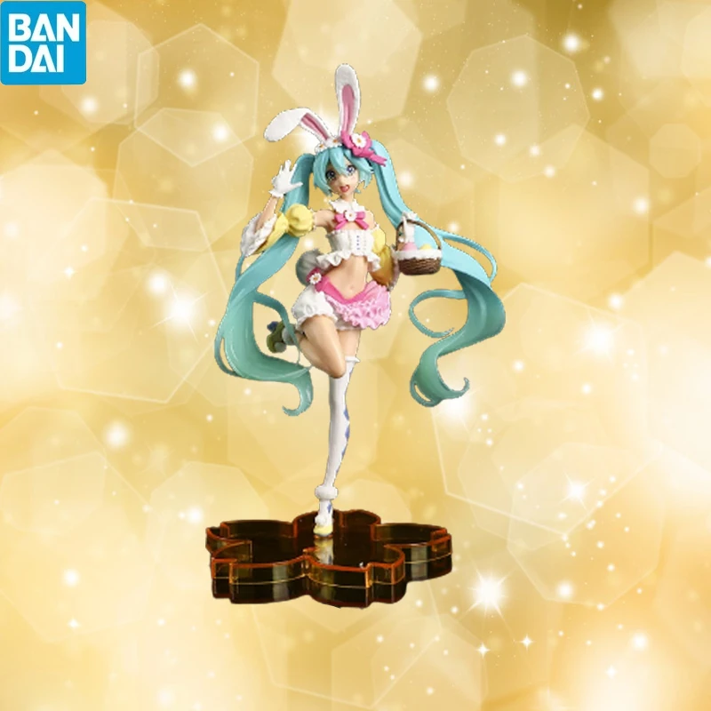 Bandai Hatsune Miku аниме экшн сексуальные фигурки Kawaii ПВХ призовая Модель Куклы Игрушки
