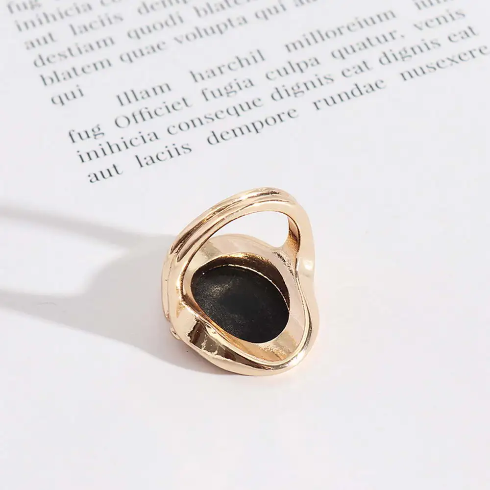 ZWPON овальные кольца золотого цвета для женщин модные эффектные ювелирные изделия