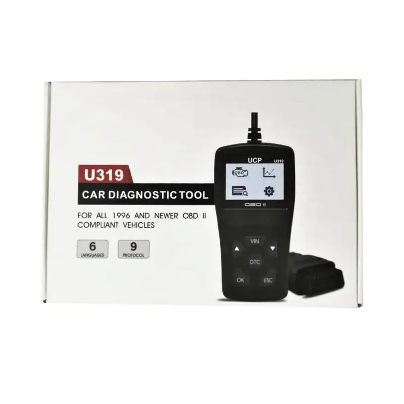 Считыватель кодов ошибок OBD2 OBDII считыватель двигателя автомобильный