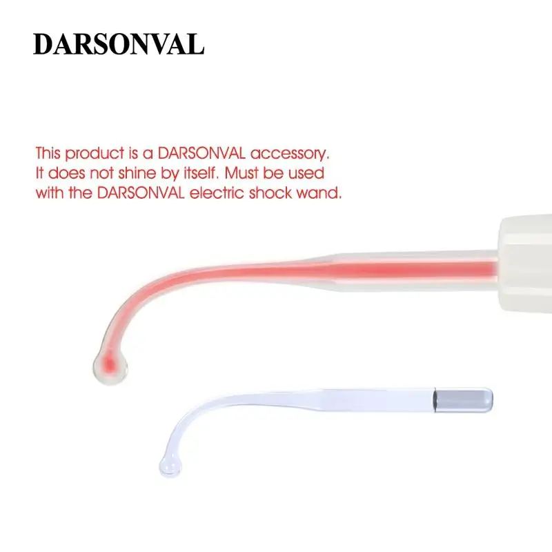 Дарсонваль 1 шт. высокочастотный изгиб стеклянная трубка электрод для массажера