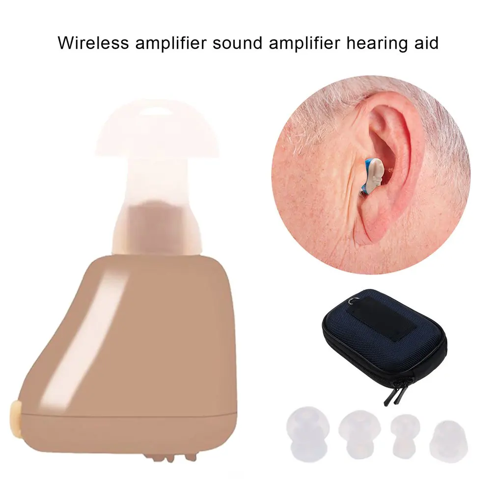 

Hearing Aid Rechargeable Mini Hearing Aid Sound Amplifier Invisible Hearing Cleaner For Elderly Deaf Care Tools