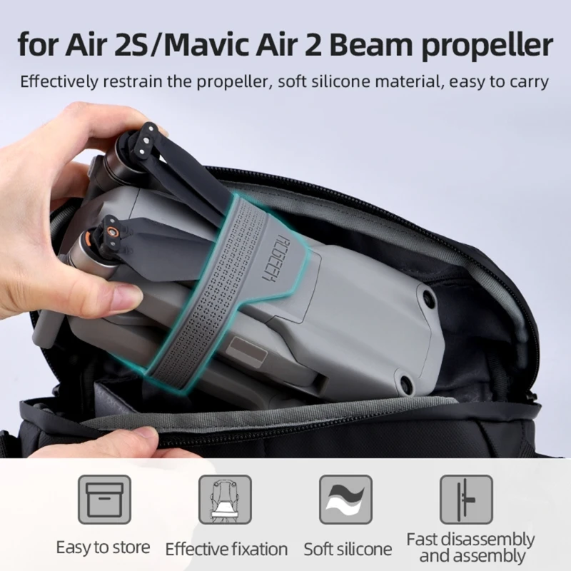 Крепежные ремни для держателя совместимы с пряжкой защиты дрона Air 2/2S от царапин |