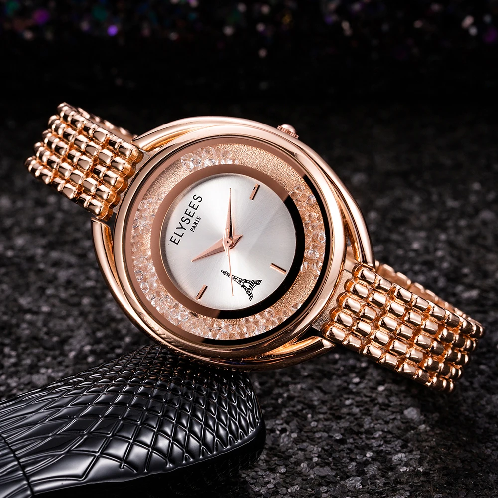 

Watch Women Luxury Bracelet Quartz Wrist Watch Rhinestone Dial Top Brand Watches Gift for Women reloj de mujer marca de lujo