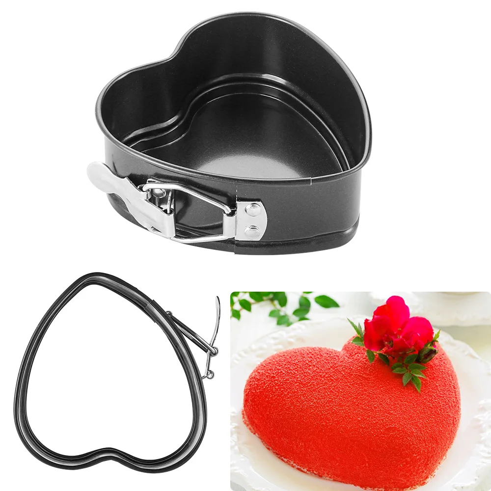 1 шт. Оловянная антипригарная форма для торта в форме сердца Весенняя поднос