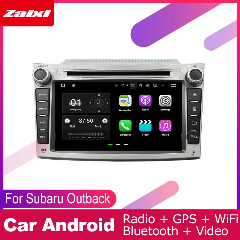 ZaiXi для Subaru Outback Legacy 2010 ~ 2014 Автомобильная Android мультимедийная система 2 DIN Авто