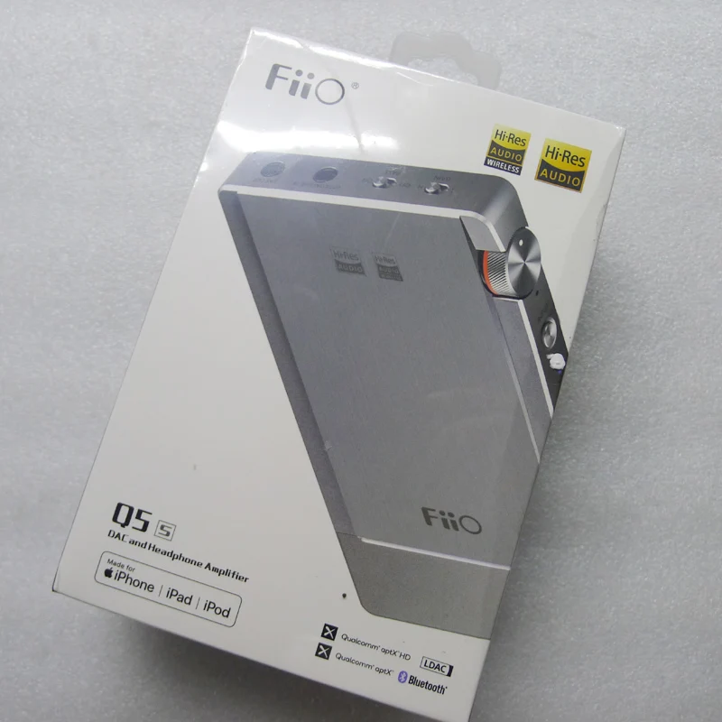 FiiO Q5s Bluetooth 5,0 Dual AK4493EQ DSD256 PCM 768 k/32 бит ЦАП и усилитель USB усилитель DAC для iPhone/компьютера/Android/sony