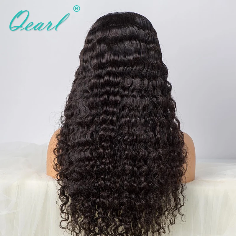 Парики из натуральных волос на кружевной основе 250% 300% 350% толщиной плотность вьющиеся Синтетические волосы
