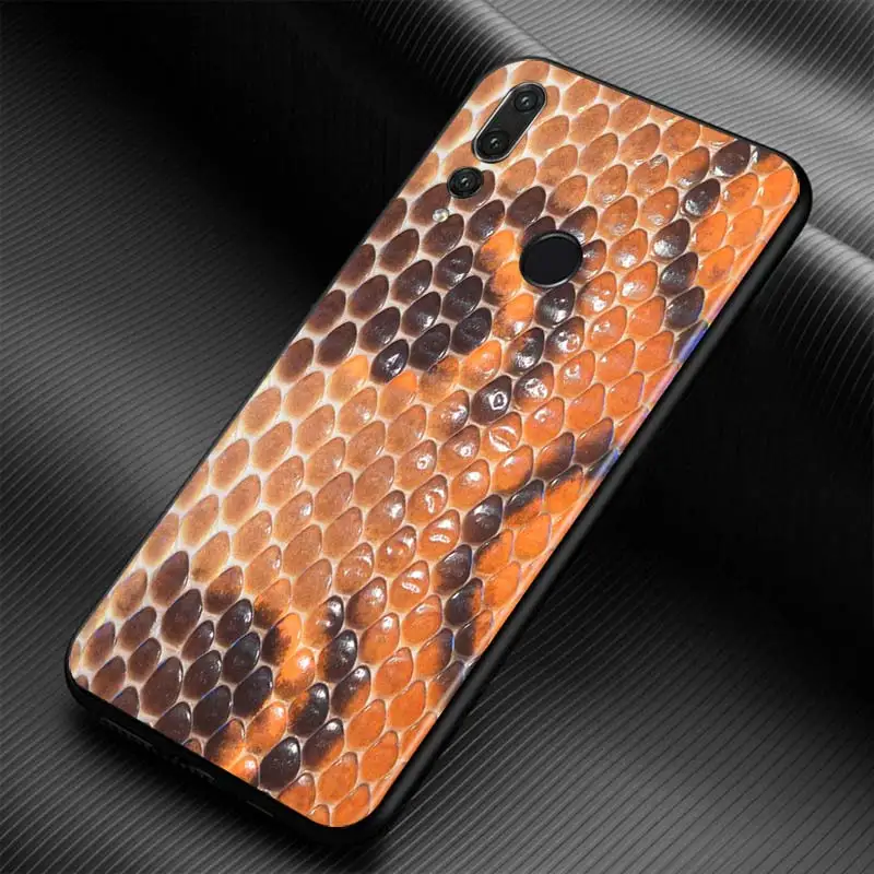 Мягкий силиконовый чехол со змеиной кожей для Huawei Honor 30 20 Pro 10i 9A 9S 9X 8X 10 9 Lite 8 8A 7A 7C