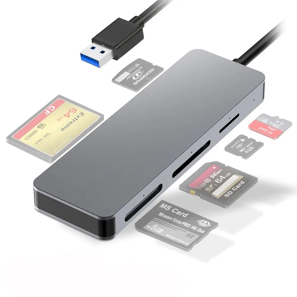 Rocketek CR304A устройство для чтения карт SD/TF CF MS XD USB 3 0|USB-хабы| |