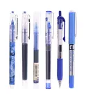 Набор гелевых ручек 6 шт.компл. для студентов и офиса, черныекрасныесиние чернила, прямые жидкие роликовые ручки, высокое качество, для школы, офиса, канцелярские принадлежности