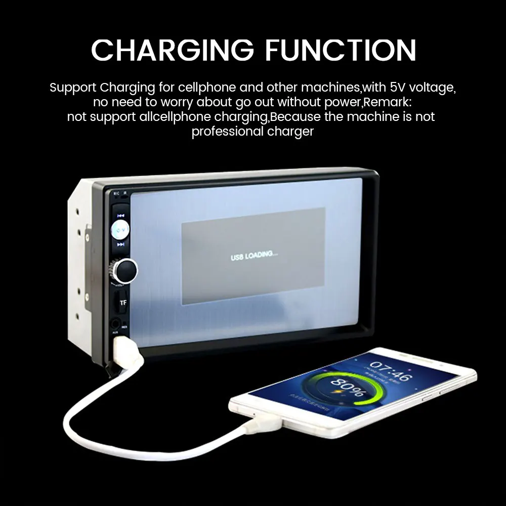 7010B 2 Din Автомобильный MP4 MP5 плеер 7 дюймов HD мультимедийная камера радио