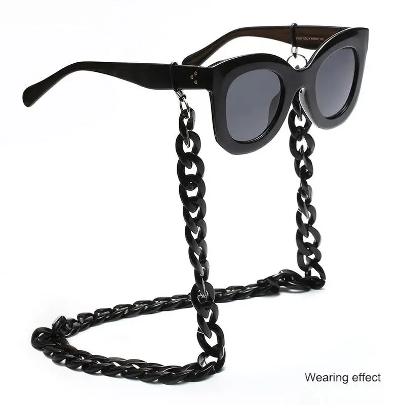 Винтаж леопарда анти скольжения акриловые цепочка для солнцезащитных очков Wo