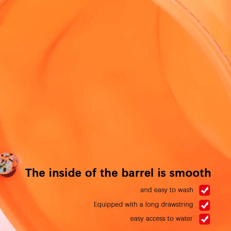 3.2L водонепроницаемые сумки для воды складное ведро рыбалки портативное