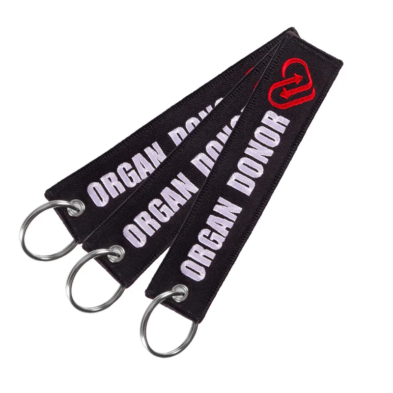 

Custom Text For Key Ring Chain Embroidery Keychain For Promotional Motorcycle Accessories