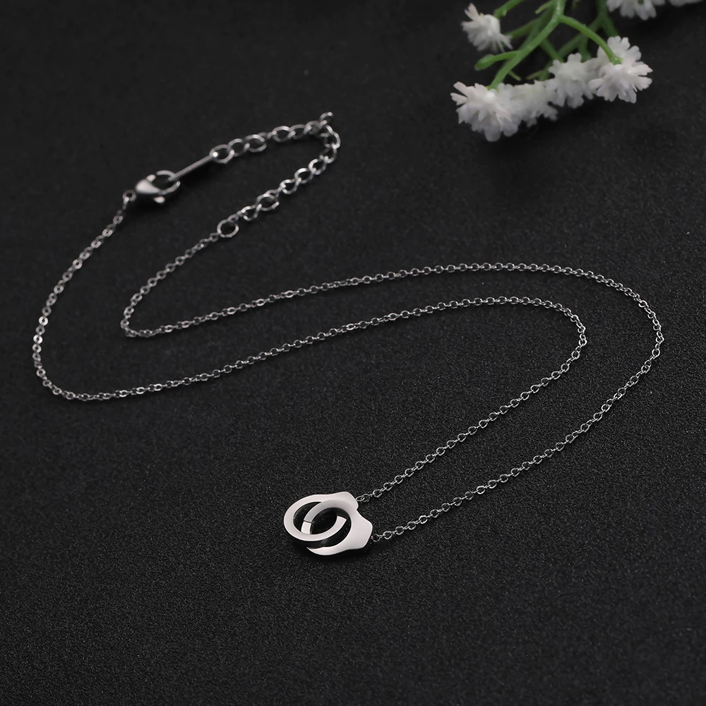 Skyrim Fashion Gold Color Stainless Steel Handcuff Necklace Women Statement Chain Choker Necklaces Jewelry Female Gift | Украшения и