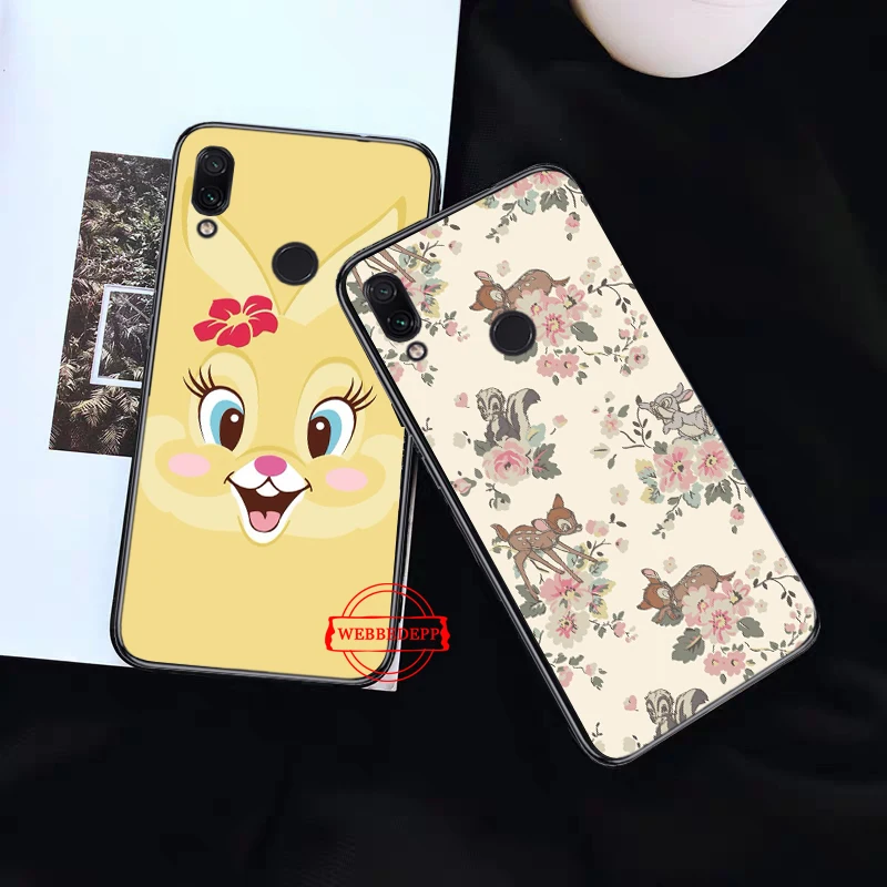 

lovely Bambi And Thumper Silicone Case for Xiaomi Redmi Note 4X 5 6 7 Pro 5A Prime