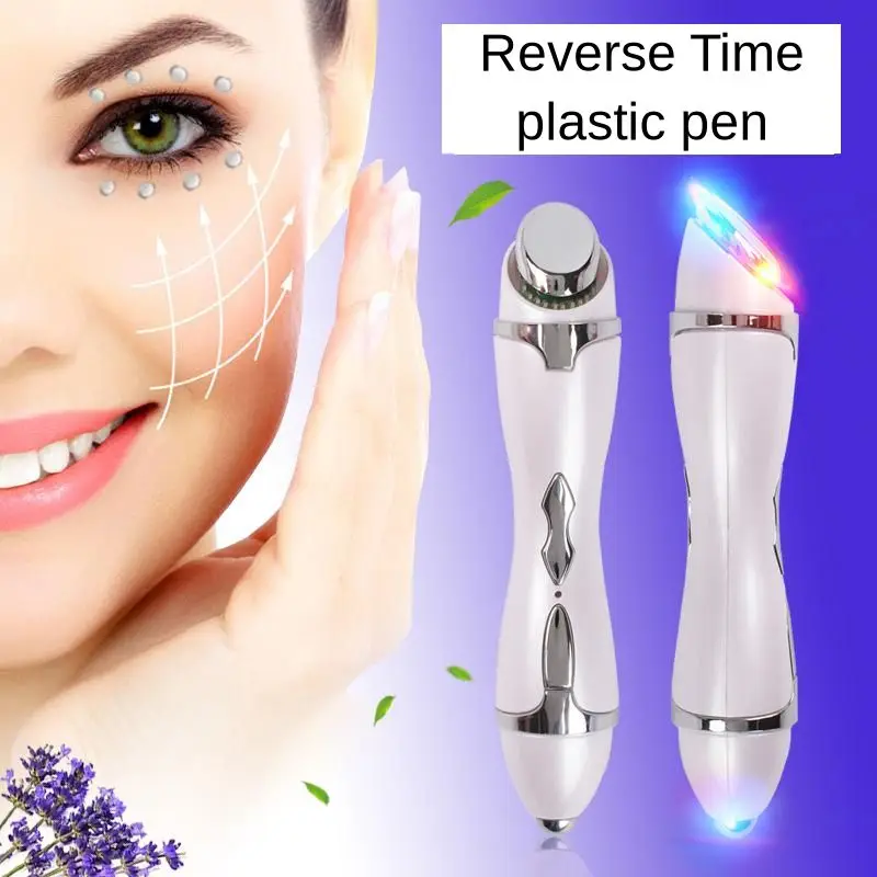 Микро-Вибрационный светодиодный красно-синий светильник инструмент для красоты