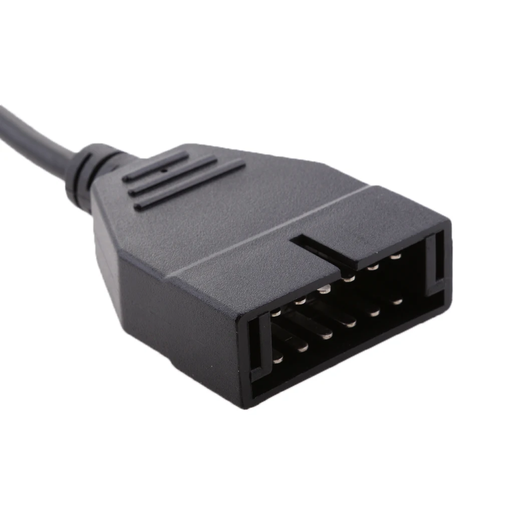 Автомобильная ошибка крепления 12 Pin до 16 Pin OBD2 OBDII кабель сканера адаптер для GM