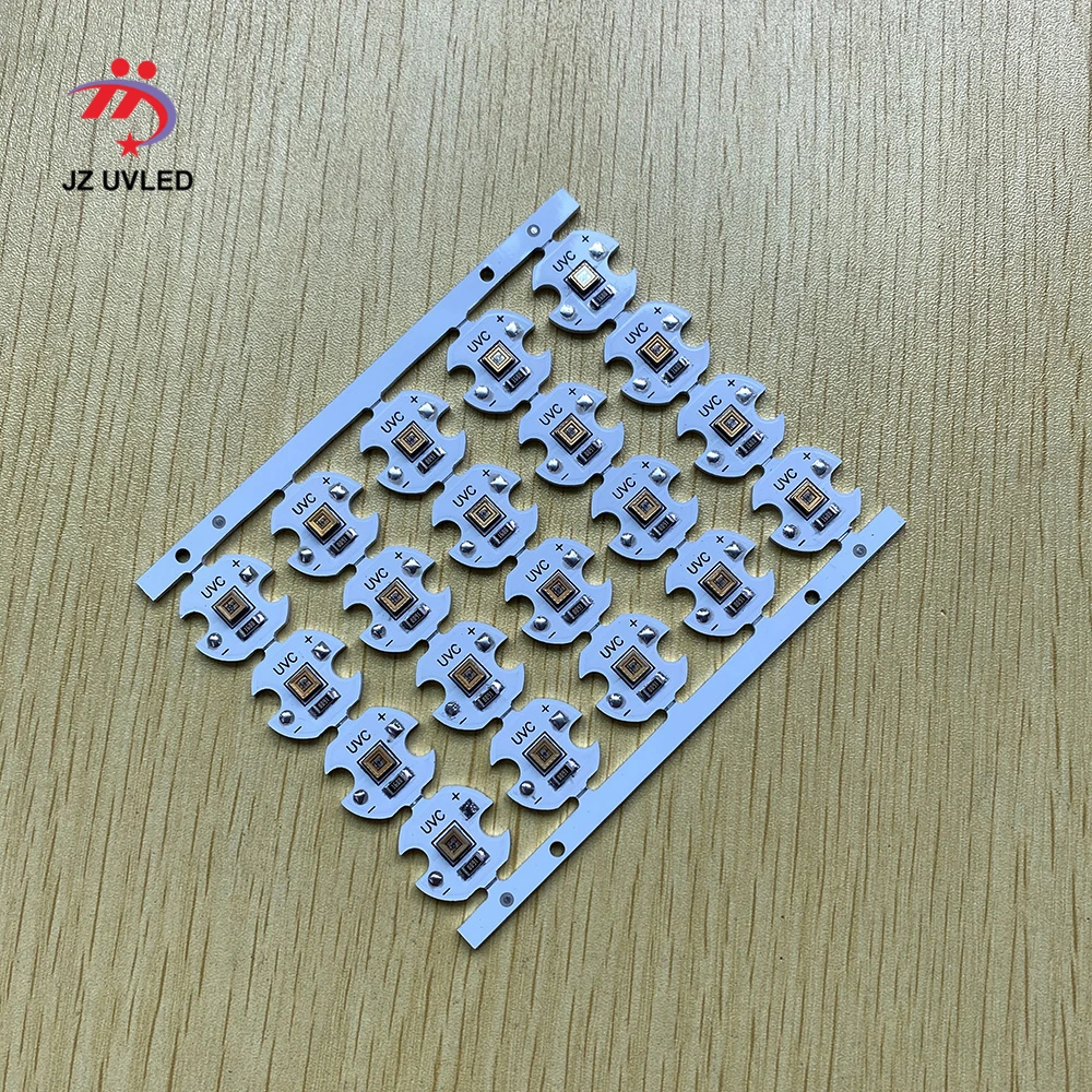 

100pcs 275nm UVC LED Lamps beads for UV disinfection equipment 265/280nm SMD chip LED Deep violet ultraviolet lights UVA+UVC-LED