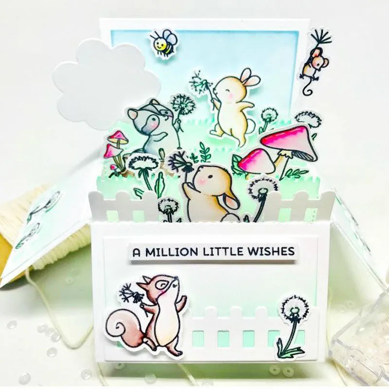 105-130 прозрачные штампы для маленьких девочек и мальчиков милые свинки кролик