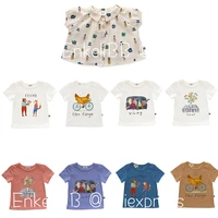 enkelibb 2021 oeuf toddler girls and boys short sleeve t shirt funny animal pattern cartoon tops children brand fashion clothes